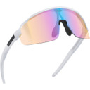 Sungod Forty2s Matte White with HV Iris Blue Lens