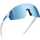 Sungod Forty2s Matte White with Silver Blue Lens