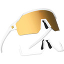 Sungod Vulcans Matte White with Gold Lens