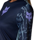 Fox Ranger Long Sleeve Womens Jersey Image Print Arctic Blue