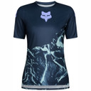 Fox Ranger Short Sleeve Womens Jersey Image Print Arctic Blue