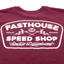 Fasthouse Wedged Short Sleeve Tee Maroon