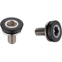 FSA Crank Bolt M8 w/washer Square Taper Cranks 2pk Chrome