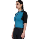 Soomom Womens Escape Trailblock Cycling Jersey Ocean Teal
