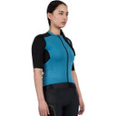 Soomom Womens Escape Trailblock Cycling Jersey Ocean Teal