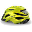 Met Crossover Helmet Unisize Lime Yellow Metallic