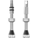 Peaty's Holeshot Fast Flow Tubeless Valves 60mm Silver