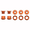 Wolf Tooth Set of 5 Chainring Bolts/Nuts for 1X Orange
