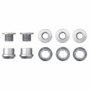 Wolf Tooth Set of 5 Chainring Bolts/Nuts for 1X Raw Silver