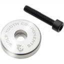 Wolf Tooth Ultralight Stem Cap w/ Integrated 5mm Spacer Raw Silver