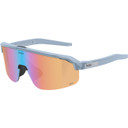 Sungod FORTY2s Sunglasses Frosted Glacier Blue with IRIS HV Blue Lens