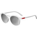Sungod McLaren F1 Team LN1 Silverstone Zephyrs Sunglasses Frosted Clear with Blue Lens