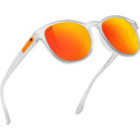 Sungod McLaren F1 Team Sierras Sunglasses Frosted Clear with Fire Lens