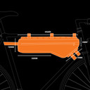 JetBlack JetPack Frame Bag 2.5L Black