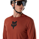 Fox Ranger Long Sleeve Men's Jersey Fox Head Amber Scarlet