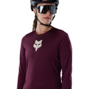 Fox Ranger Long Sleeve Women's Jersey Fox Head Dark Maroon
