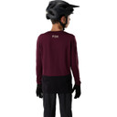 Fox Ranger Long Sleeve Youth Jersey Fox Head Dark Maroon