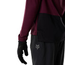 Fox Ranger Long Sleeve Youth Jersey Fox Head Dark Maroon