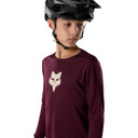 Fox Ranger Long Sleeve Youth Jersey Fox Head Dark Maroon