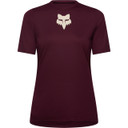 Fox Ranger Short Sleeve Women's Jersey Fox Head Dark Maroon