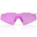 100% A2 Aspire Sunglasses Matte White HiPER Pink Lavender