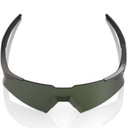 100% A2 Speedwork Sunglasses Gloss Black Grey-Green