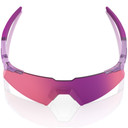 100% A2 Tokyo Run Sunglasses Translucent Mauve Purple Mirror