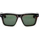 100% Atsuta Sunglasses Polished Tortoise w/Grey-Green Lens