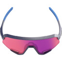 100% Slendale Sunglasses Satin Storm Metallic w/Purple Mirror Lens