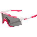 100% Speedcraft Sunglasses Puddy Pink White w/Smoke Lens