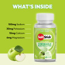 SaltStick Electrolyte FastChews Green Apple 60 Chew Bottle
