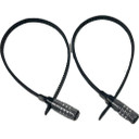 JetBlack Zip Tie Combo Lock Set Black