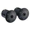 Supacaz Suede Bar Tape Neon Pink + Black Star Plugz