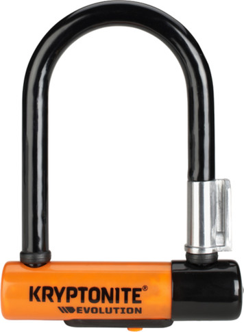 Kryptonite Evolution Mini-5 U-Lock 8.3cm x 14cm Black/Orange