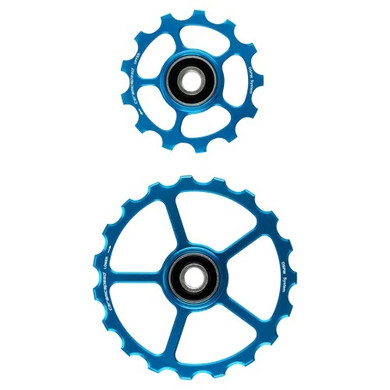 CeramicSpeed OS Spare Pulley Wheels - Blue Coated 13+19 tooth