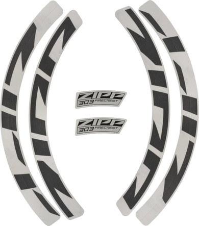 Zipp 303 Disc Brake Wheel MY21 Decal Kit Black/Grey