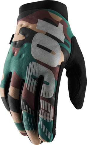 100% Brisker Gloves Camo/Black
