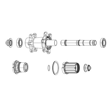 Zipp End Cap Set Rear ZR1 DB N3W CAMPAGNOLO