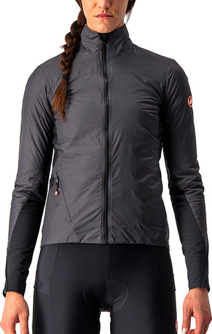 Castelli Unlimited Womens Puffy Jacket Dark Grey/Black-Light Grey 2021