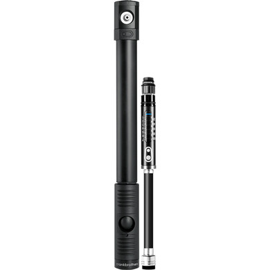 Crank Brothers Klic HP Hand Pump W/Gauge Midnight