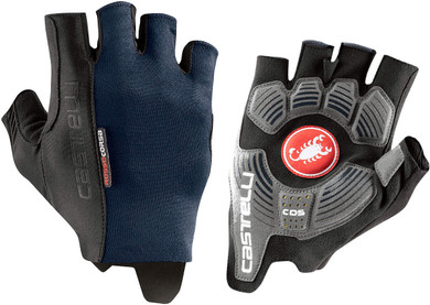 Castelli Rosso Corsa Espresso Gloves Savile Blue 2022