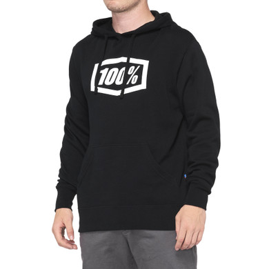 100% ICON Pullover Hoodie Fleece Black