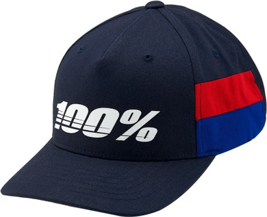 100% Loyal Youth Snapback Cap Navy/Red Unisize