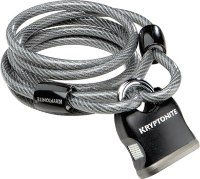 Kryptonite Kryptoflex 818 Looped Cable and Key Padlock 180cm x 8mm