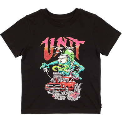 UNIT Monsta Chaser SS Kids T-Shirt Black 2022