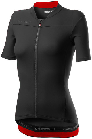 Castelli Anima 3 Womens Jersey Light Black-Red
