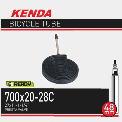 Kenda 700x20-28C 48mm Non-Thread Presta Valve Tube