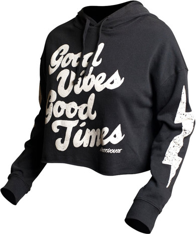 Fasthouse Womens Feelgood Cropped Hoodie Black 2021