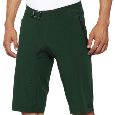 100% Celium MTB Shorts Forest Green