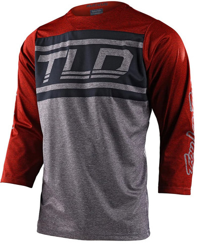 Troy Lee Designs Ruckus 3/4 Jersey Bars Red Clay/Grey Heather